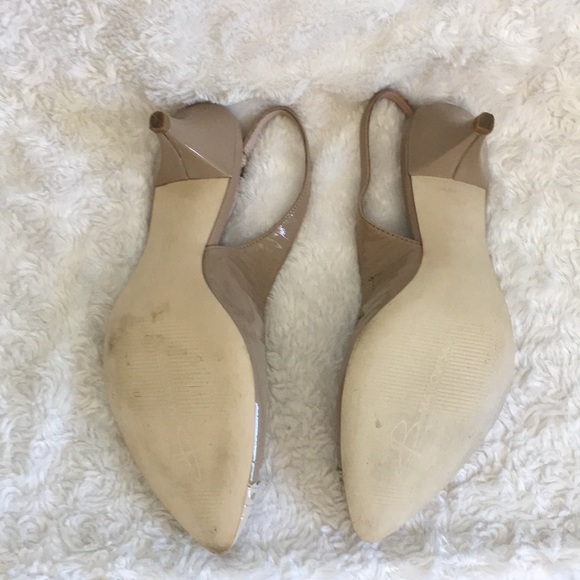 Two tone Kitten heels / Sling backs Wingtip - Picture 6 of 8